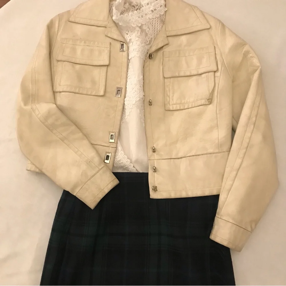 Vintage Rafaella Wool Plaid Wrap Skirt with fringe - Picture 9 of 10